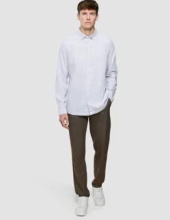 All-Day Oxford Shirt Beige Stripes