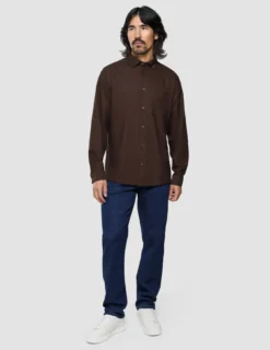 All-Day Oxford Shirt Dark Brown
