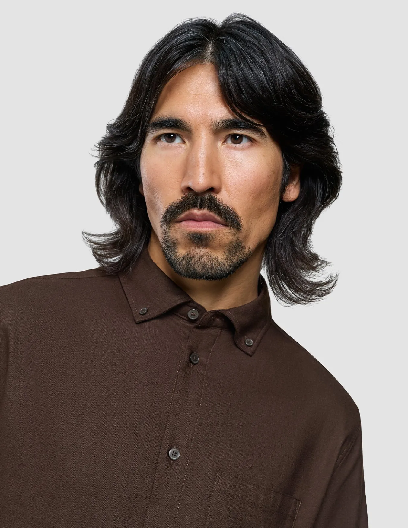 All-Day Oxford Shirt Dark Brown
