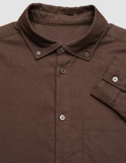 All-Day Oxford Shirt Dark Brown