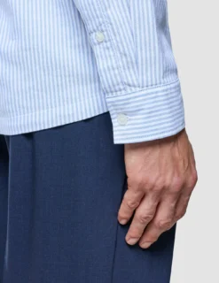 All-Day Oxford Shirt Light Blue Stripes