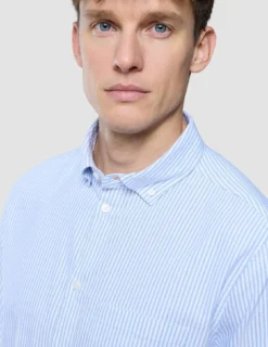 All-Day Oxford Shirt Light Blue Stripes