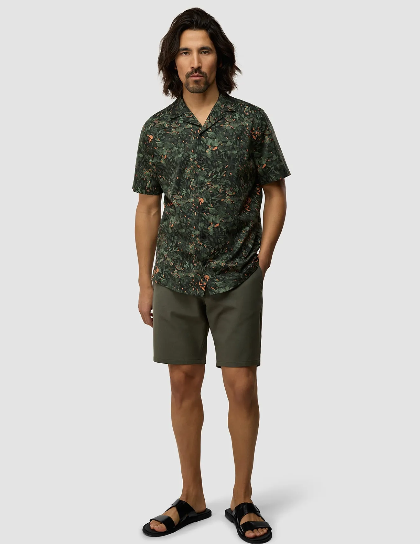 Bowling Short Sleeve Shirt Forest Night