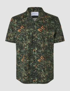 Bowling Short Sleeve Shirt Forest Night