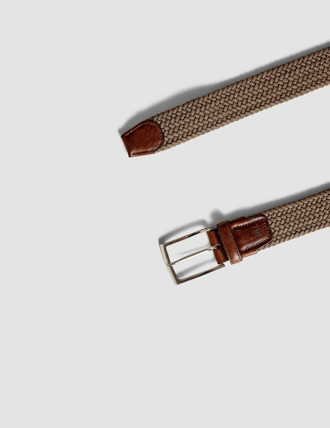 Braided Elastic Belt Khaki