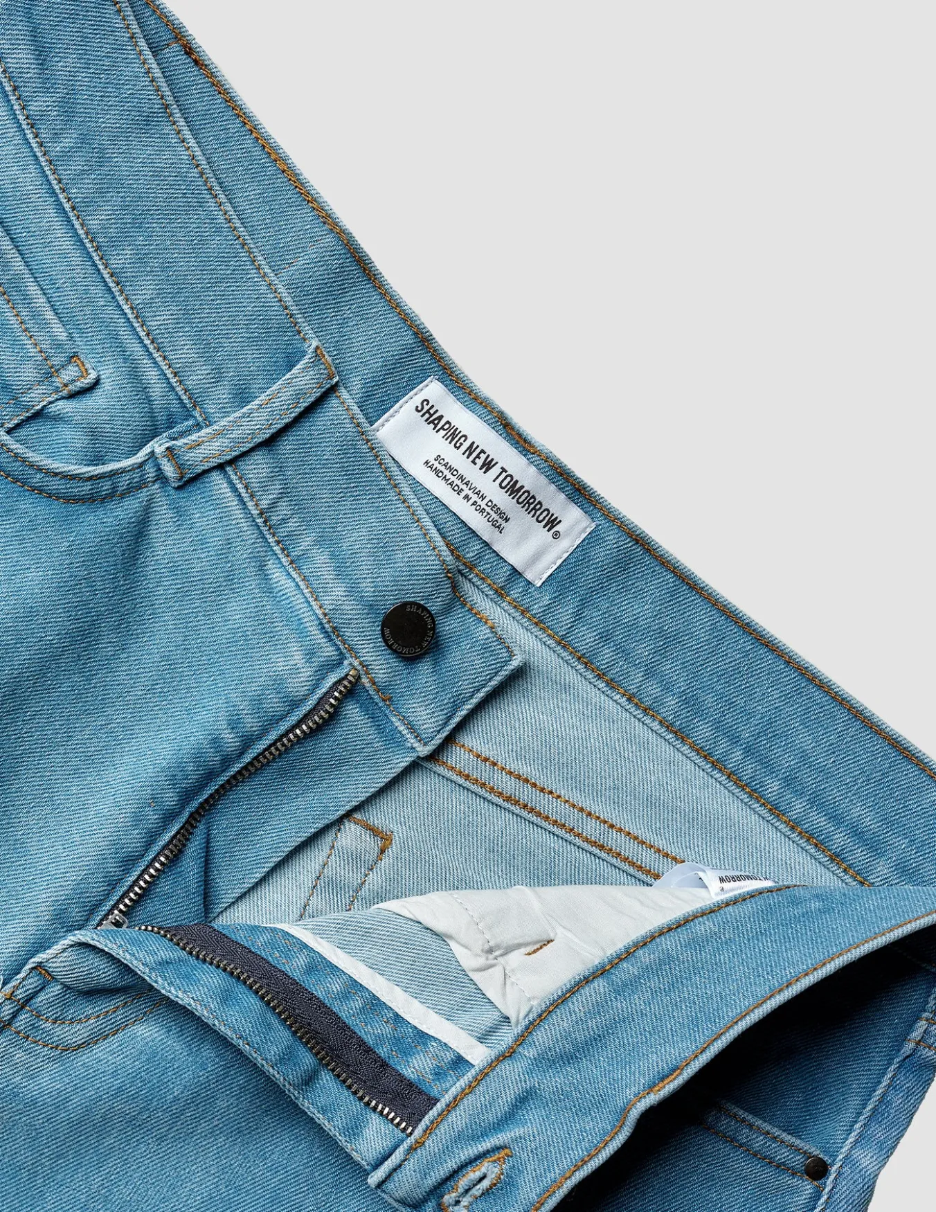 Classic Denim Shorts Light Blue