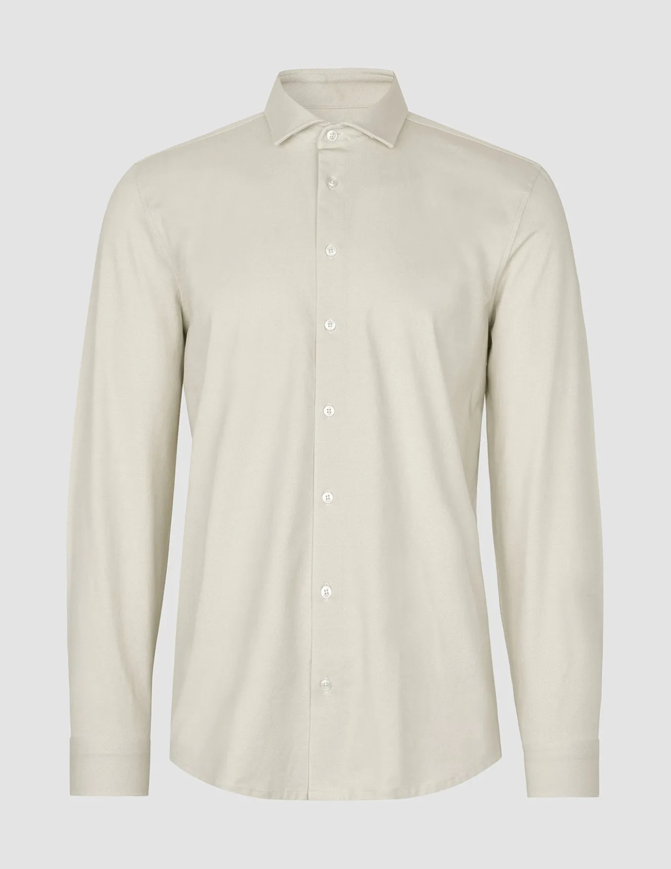 Classic Shirt Beige Twill Slim