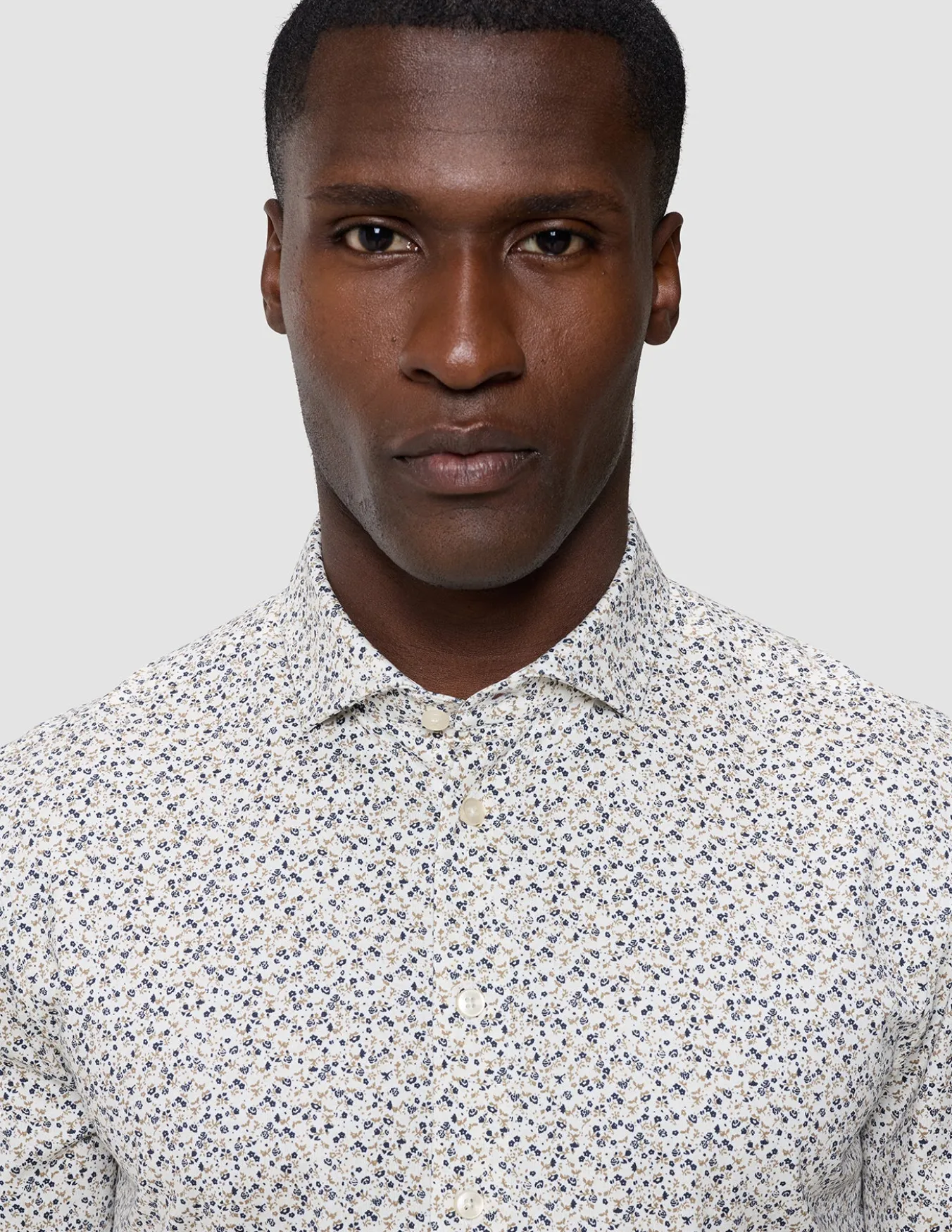 Classic Shirt Bluebell Flowers Regular