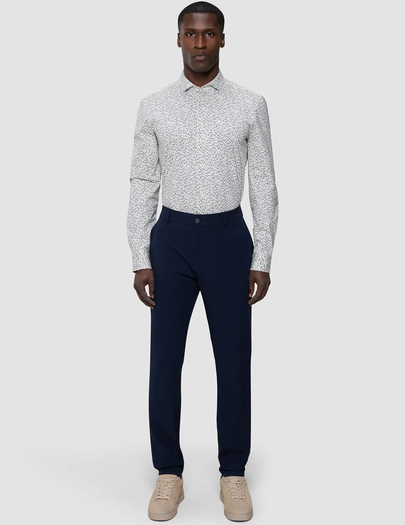 Classic Shirt Bluebell Flowers Slim