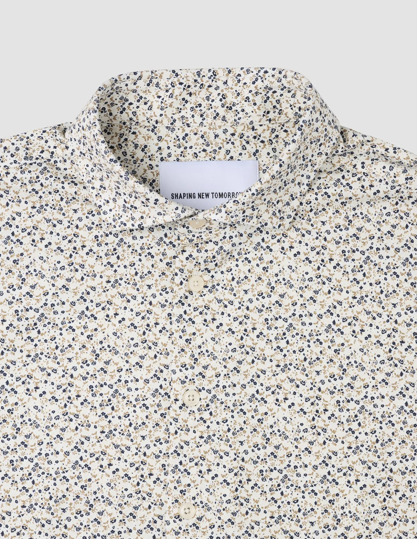 Classic Shirt Bluebell Flowers Slim