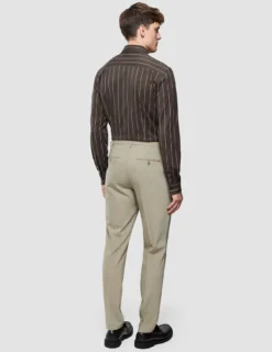 Classic Shirt Brown Pinstripes Regular