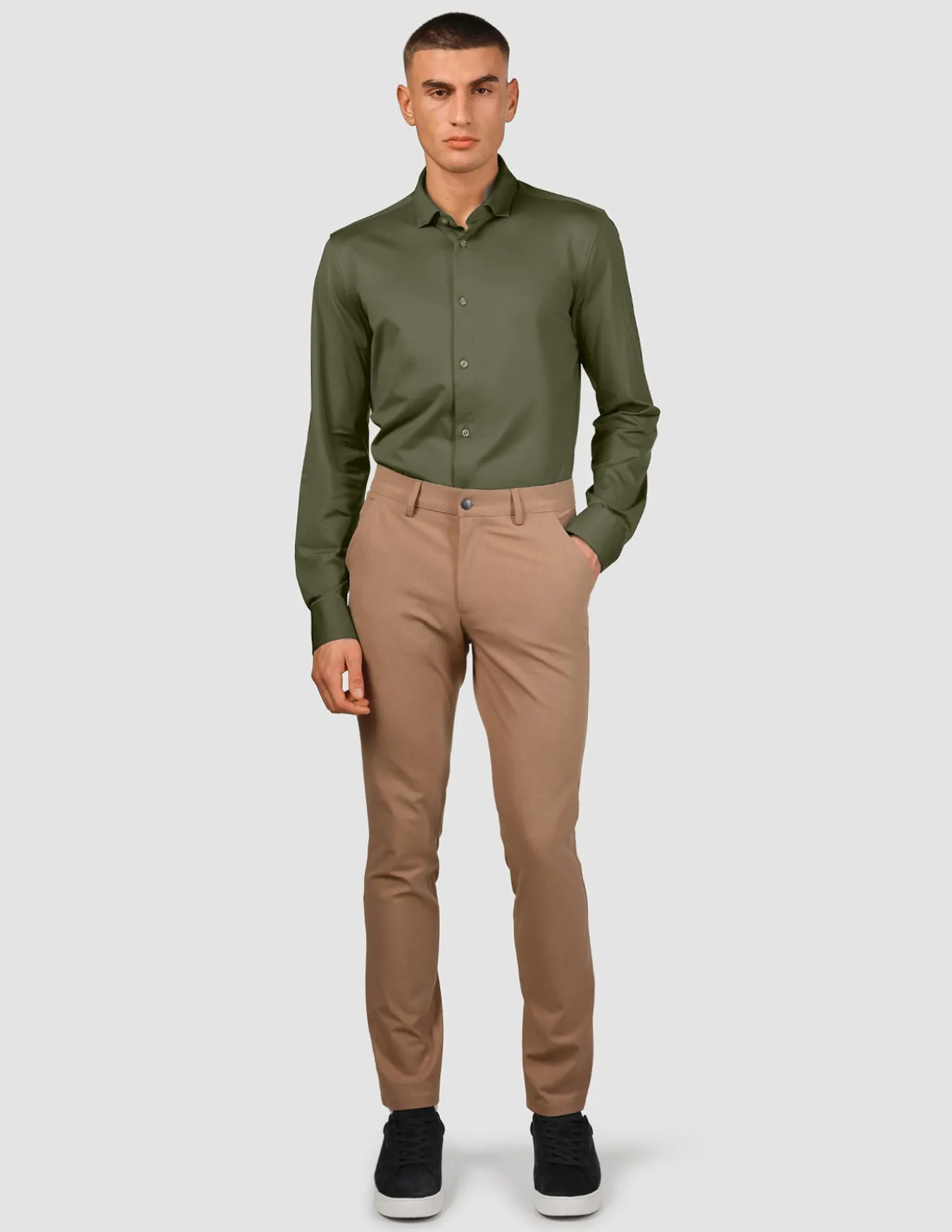 Classic Shirt Clover Green Slim
