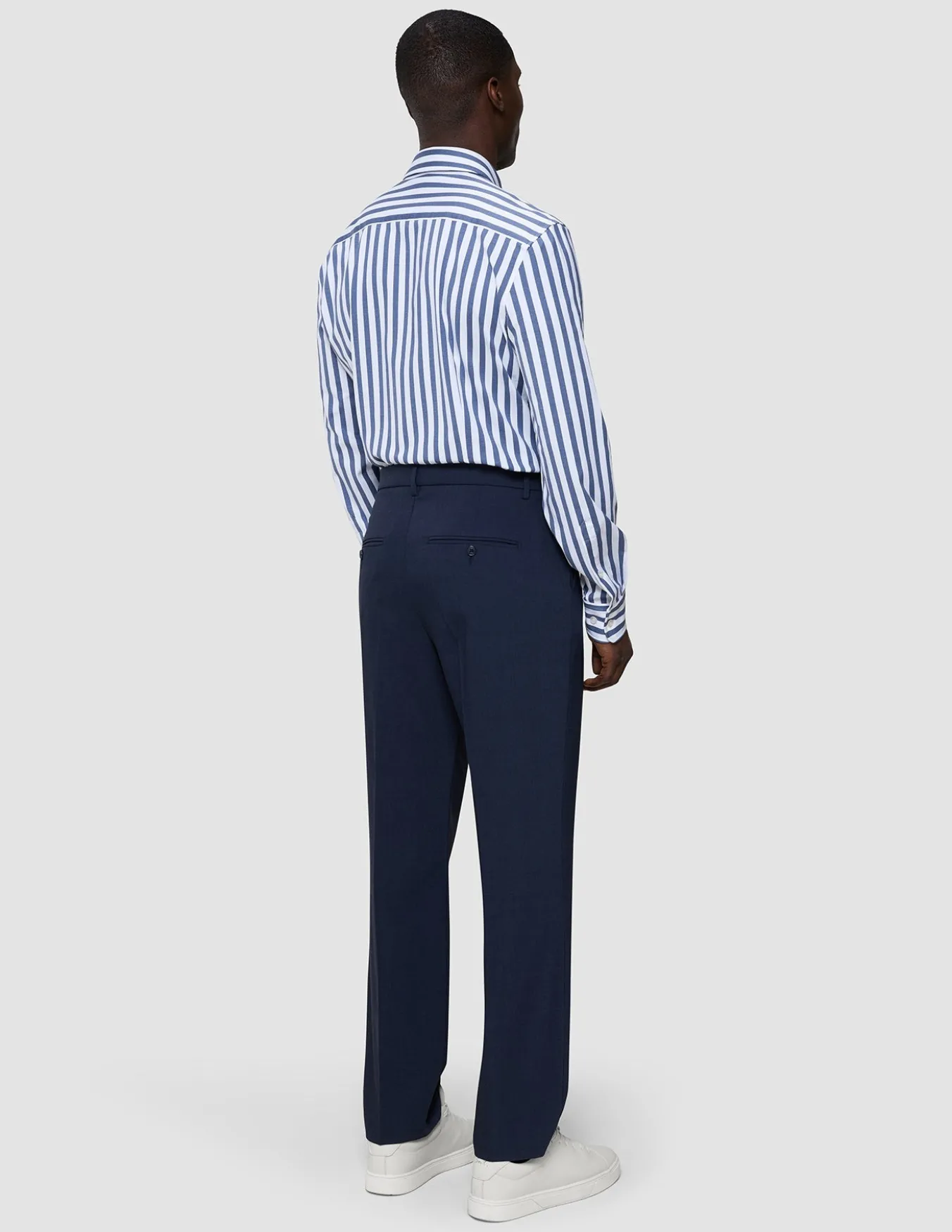 Classic Shirt Dusky Blue Stripe Regular