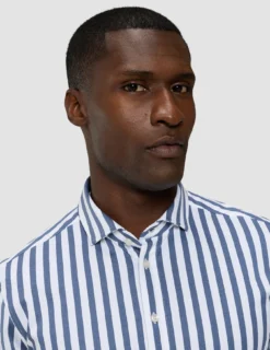 Classic Shirt Dusky Blue Stripe Regular
