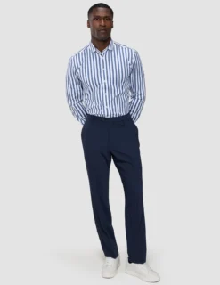 Classic Shirt Dusky Blue Stripe Regular