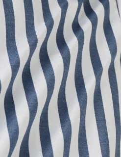 Classic Shirt Dusky Blue Stripe Slim