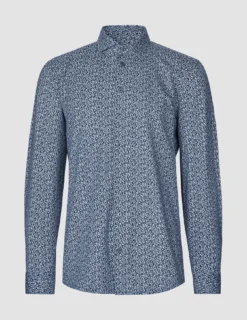 Classic Shirt Floral Allover Navy Regular