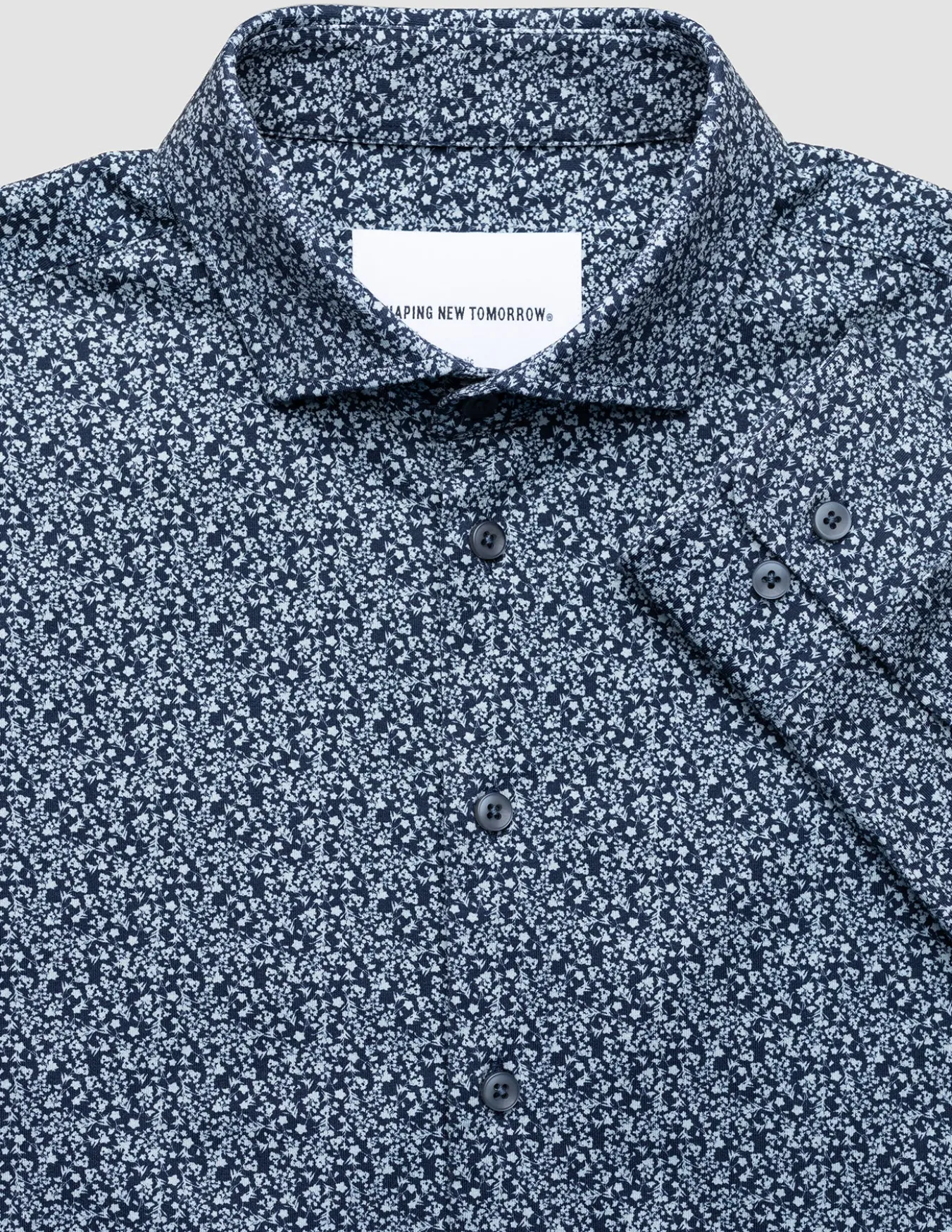 Classic Shirt Floral Allover Navy Regular