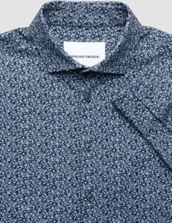 Classic Shirt Floral Allover Navy Slim