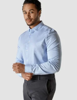 Classic Shirt Light Blue Stripes Regular