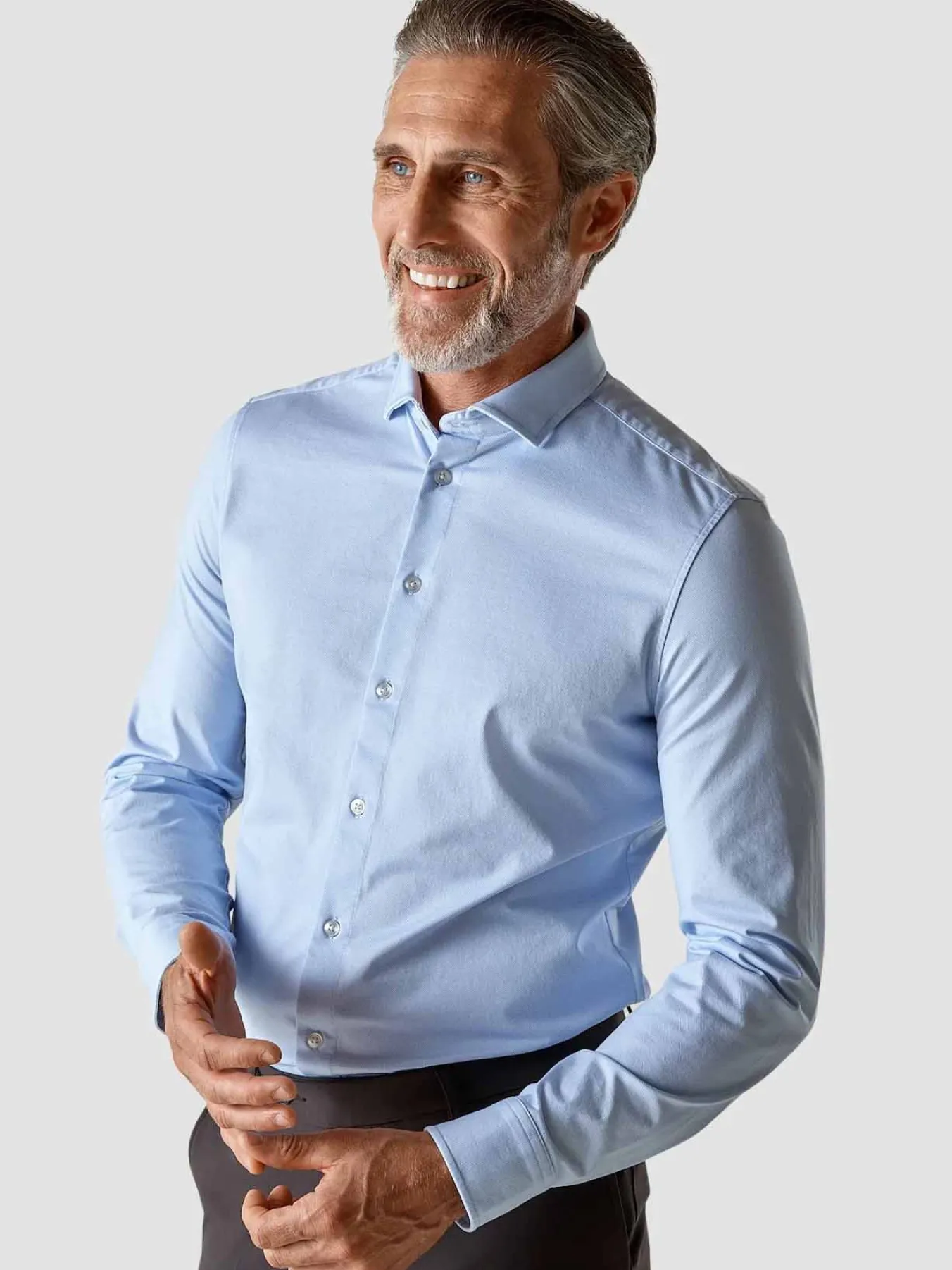 Classic Shirt Light Blue Twill Slim