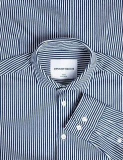 Classic Shirt Navy Stripes Regular
