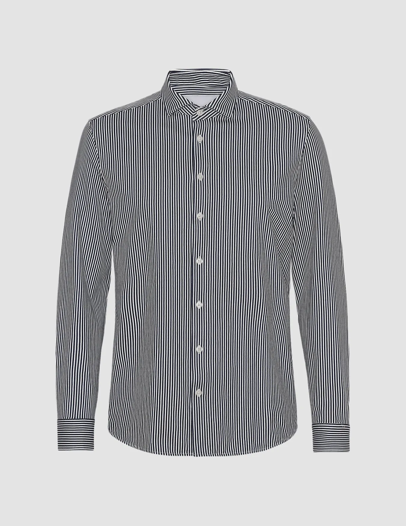 Classic Shirt Navy Stripes Slim