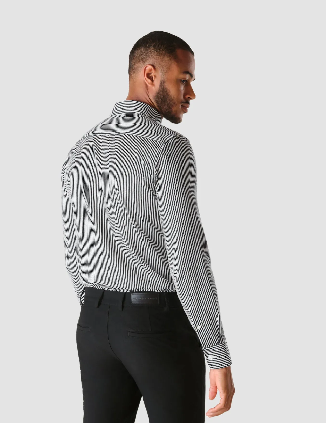 Classic Shirt Navy Stripes Slim