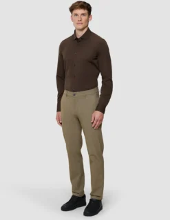 Classic Shirt Saddle Brown Slim