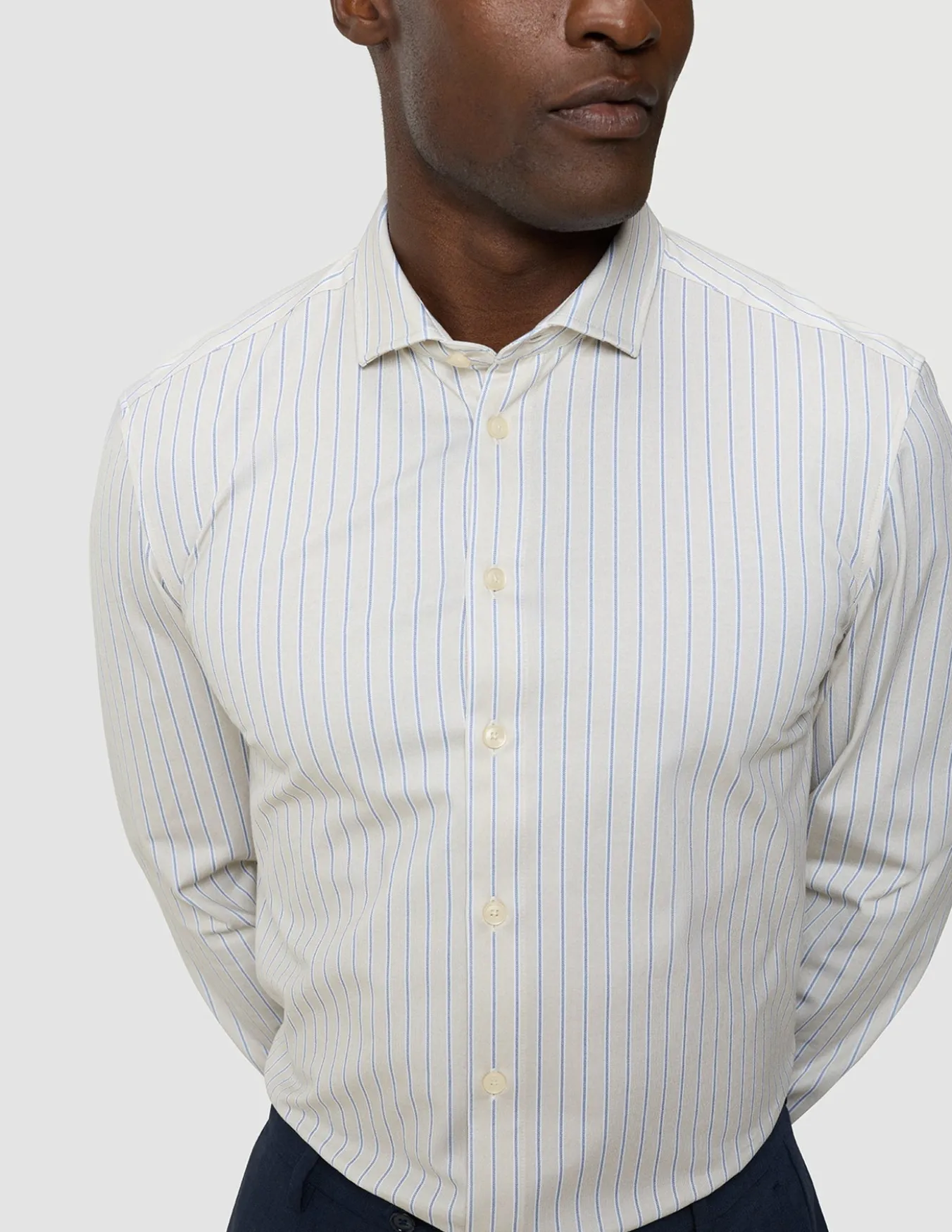Classic Shirt Sandy Stripes Slim