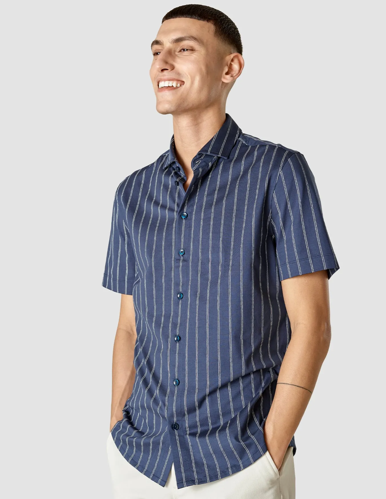 Classic Short Sleeve Shirt Deep Ocean