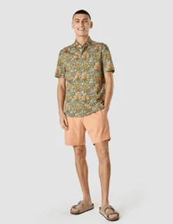 Classic Short Sleeve Shirt Flower Oasis