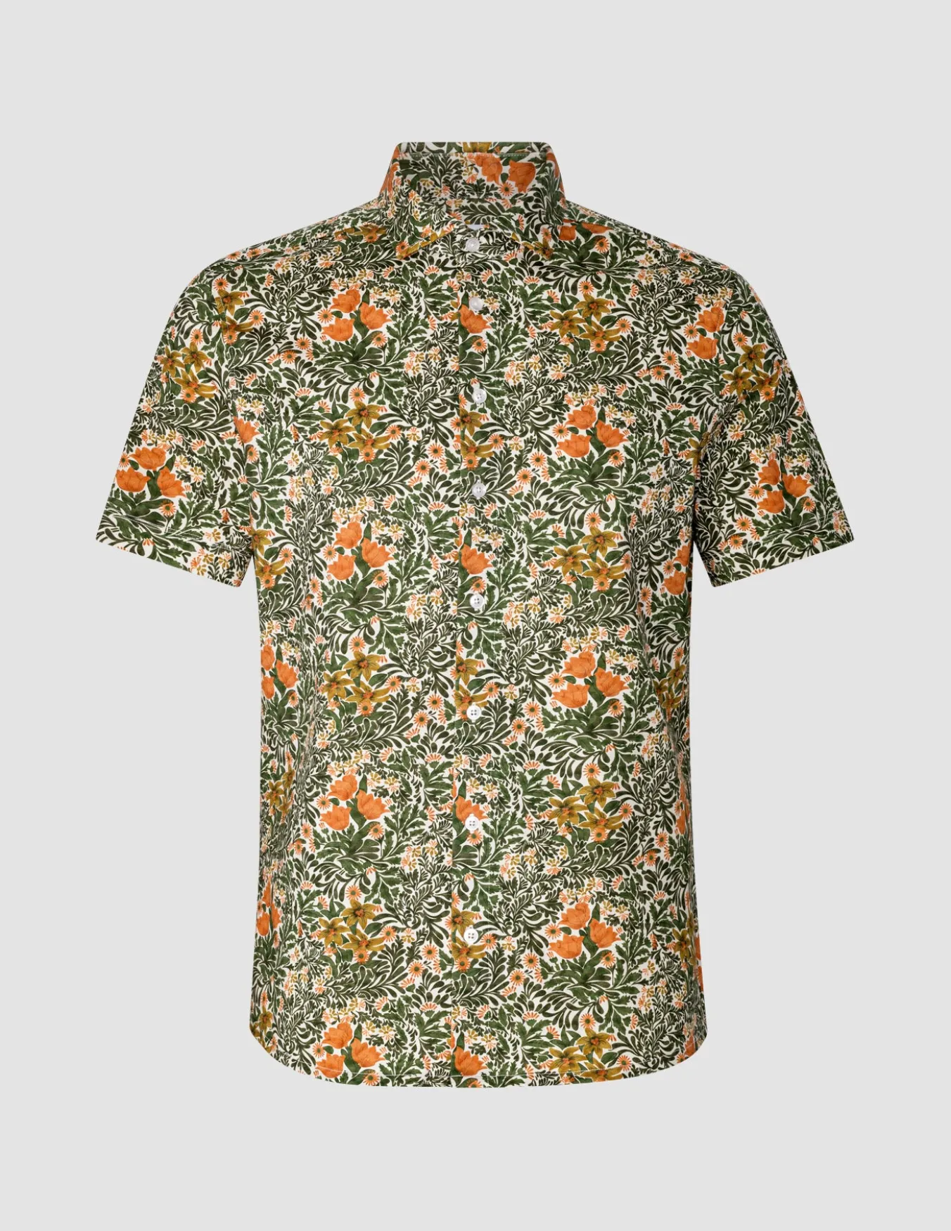 Classic Short Sleeve Shirt Flower Oasis