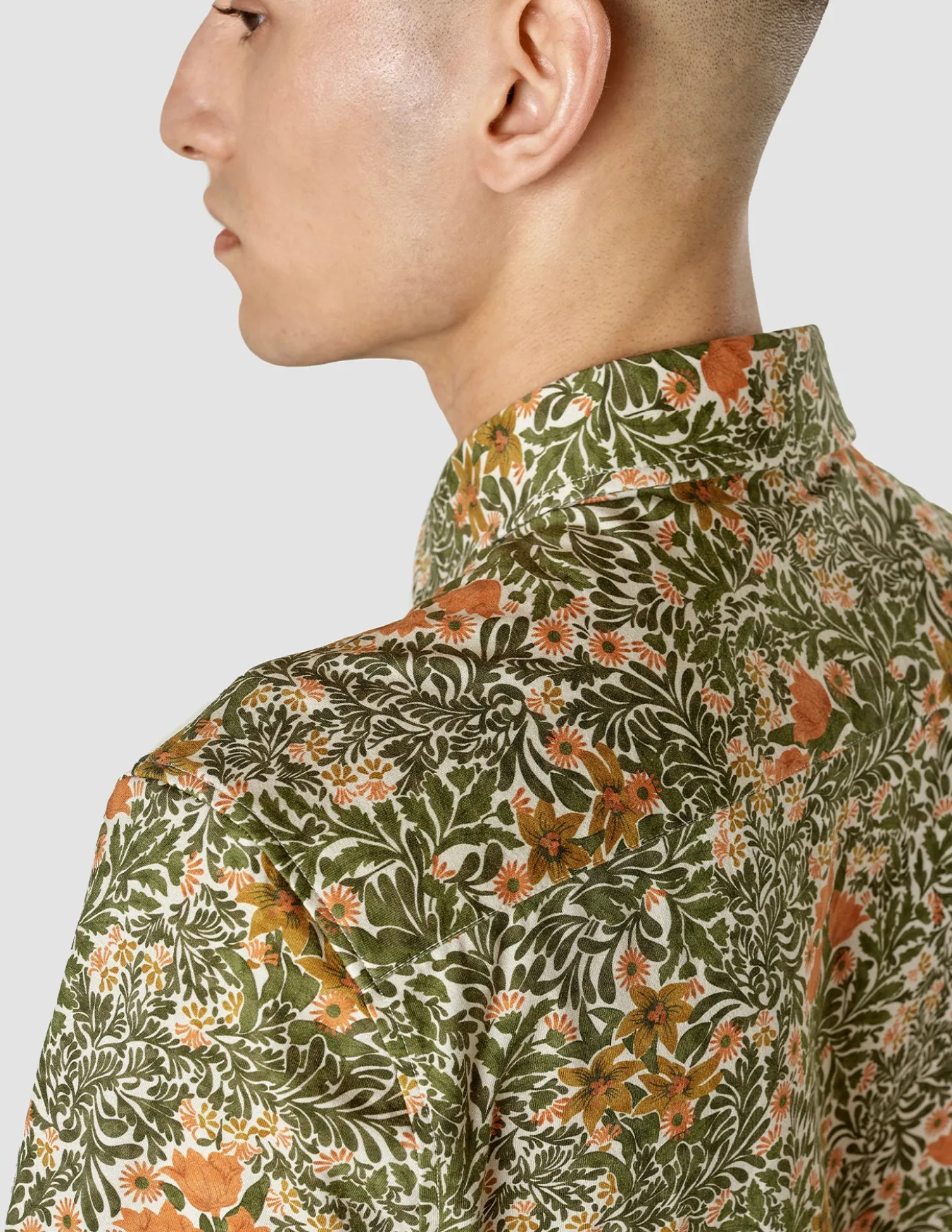 Classic Short Sleeve Shirt Flower Oasis