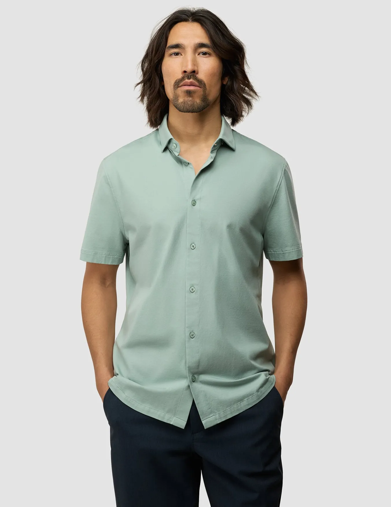 Classic Short Sleeve Shirt Fresh Green