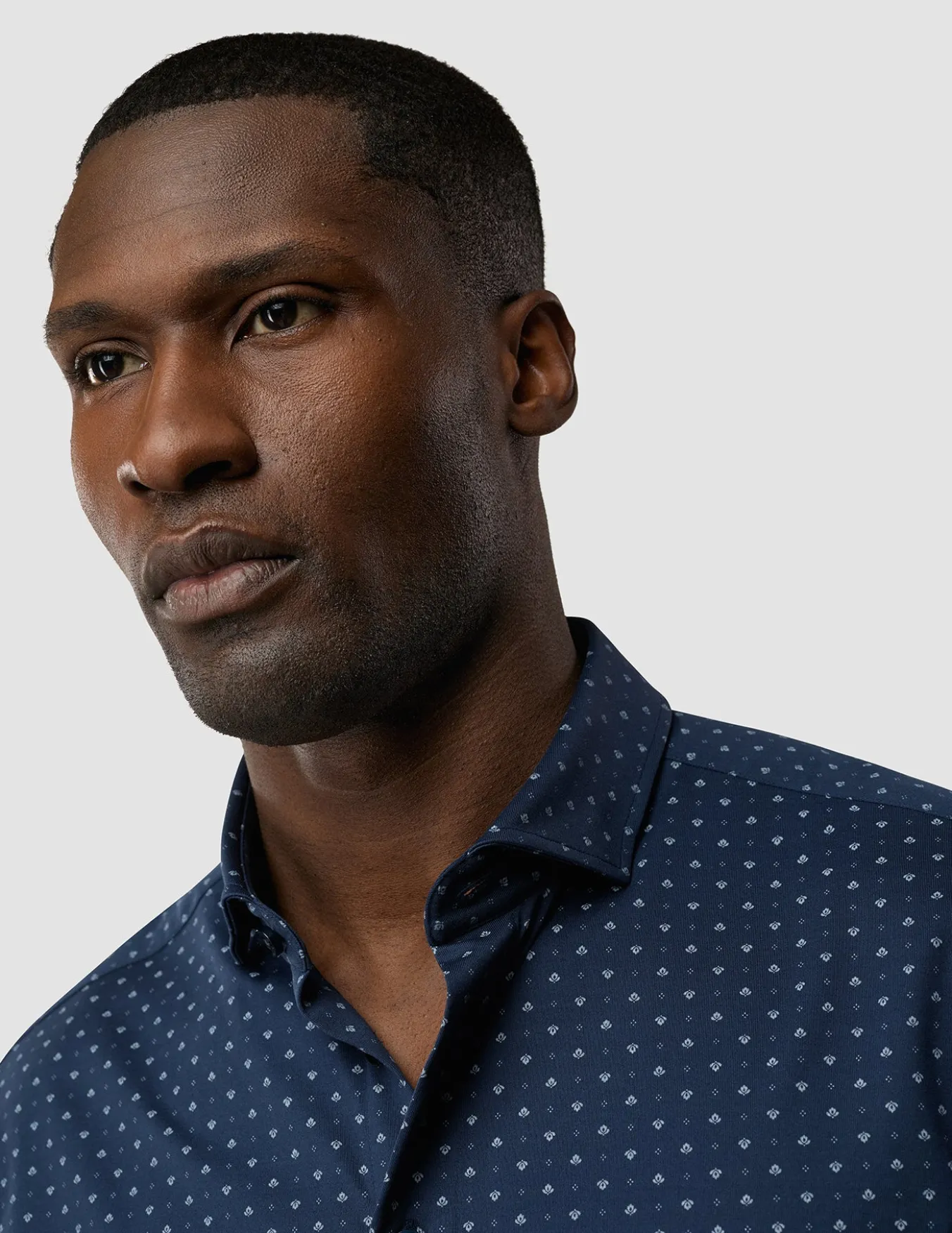 Classic Short Sleeve Shirt Lotus Navy