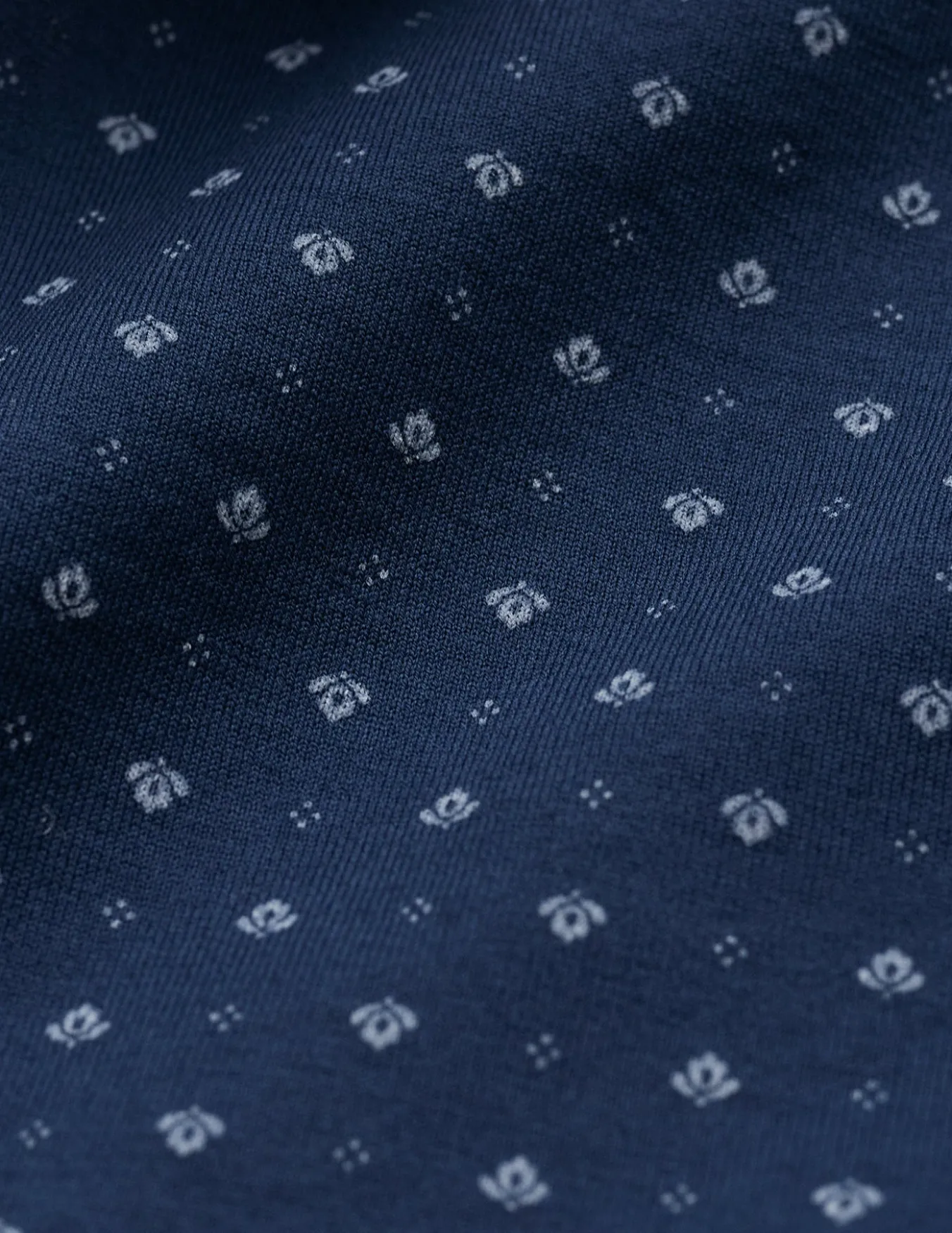 Classic Short Sleeve Shirt Lotus Navy