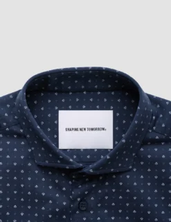 Classic Short Sleeve Shirt Lotus Navy