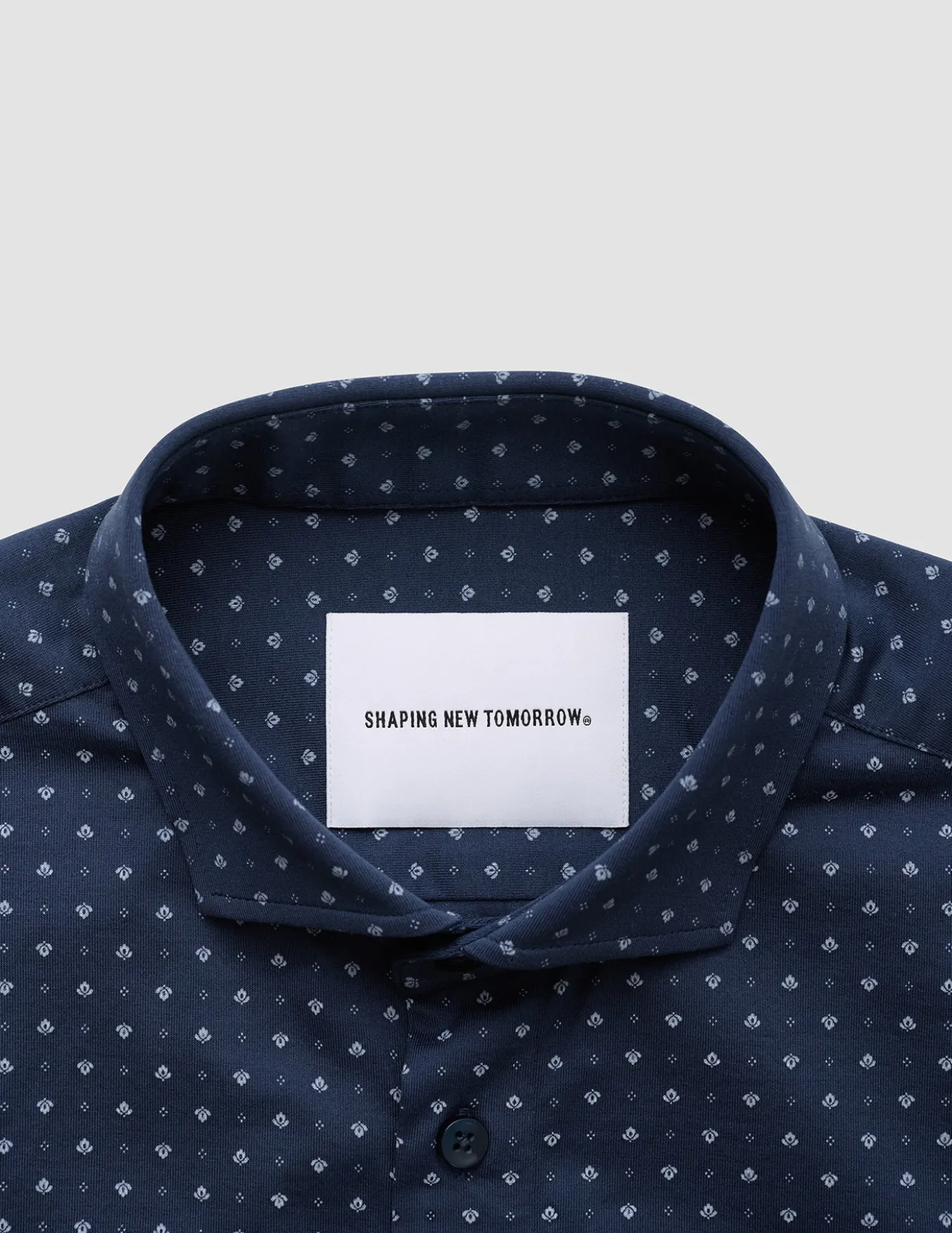 Classic Short Sleeve Shirt Lotus Navy