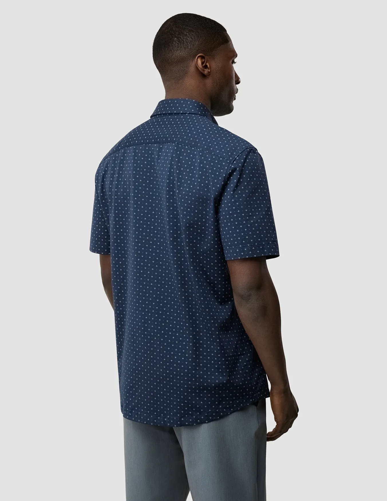 Classic Short Sleeve Shirt Lotus Navy