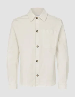 Corduroy Overshirt Off White