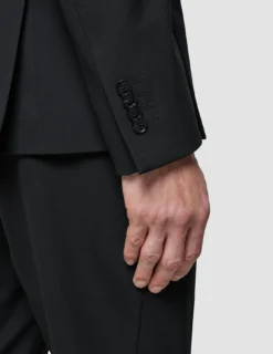 Double Breasted Essential Blazer Black