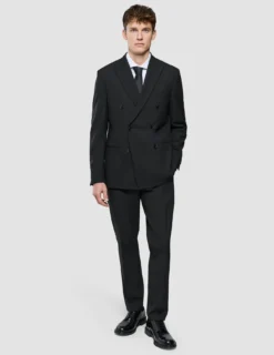 Double Breasted Essential Blazer Black