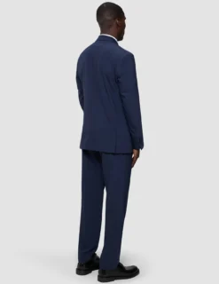 Double Breasted Tech Wool Blazer Navy