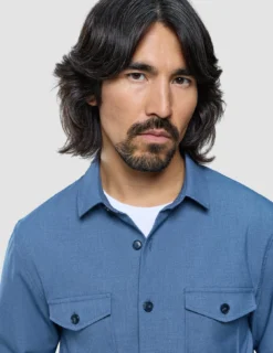 Ease Overshirt Blue Mirage