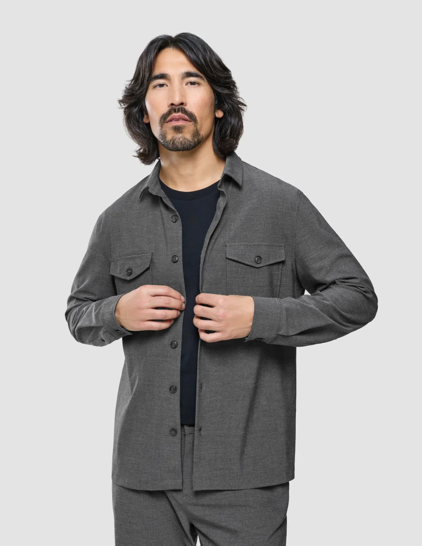 Ease Overshirt Dark Grey
