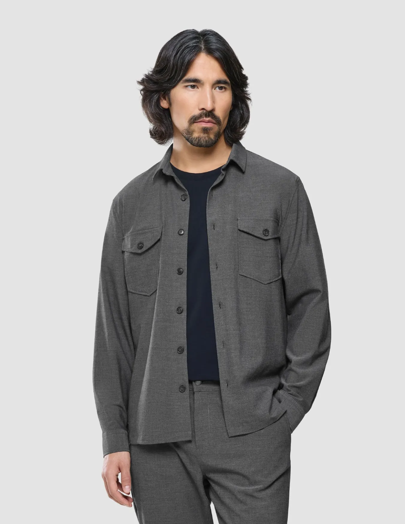 Ease Overshirt Dark Grey