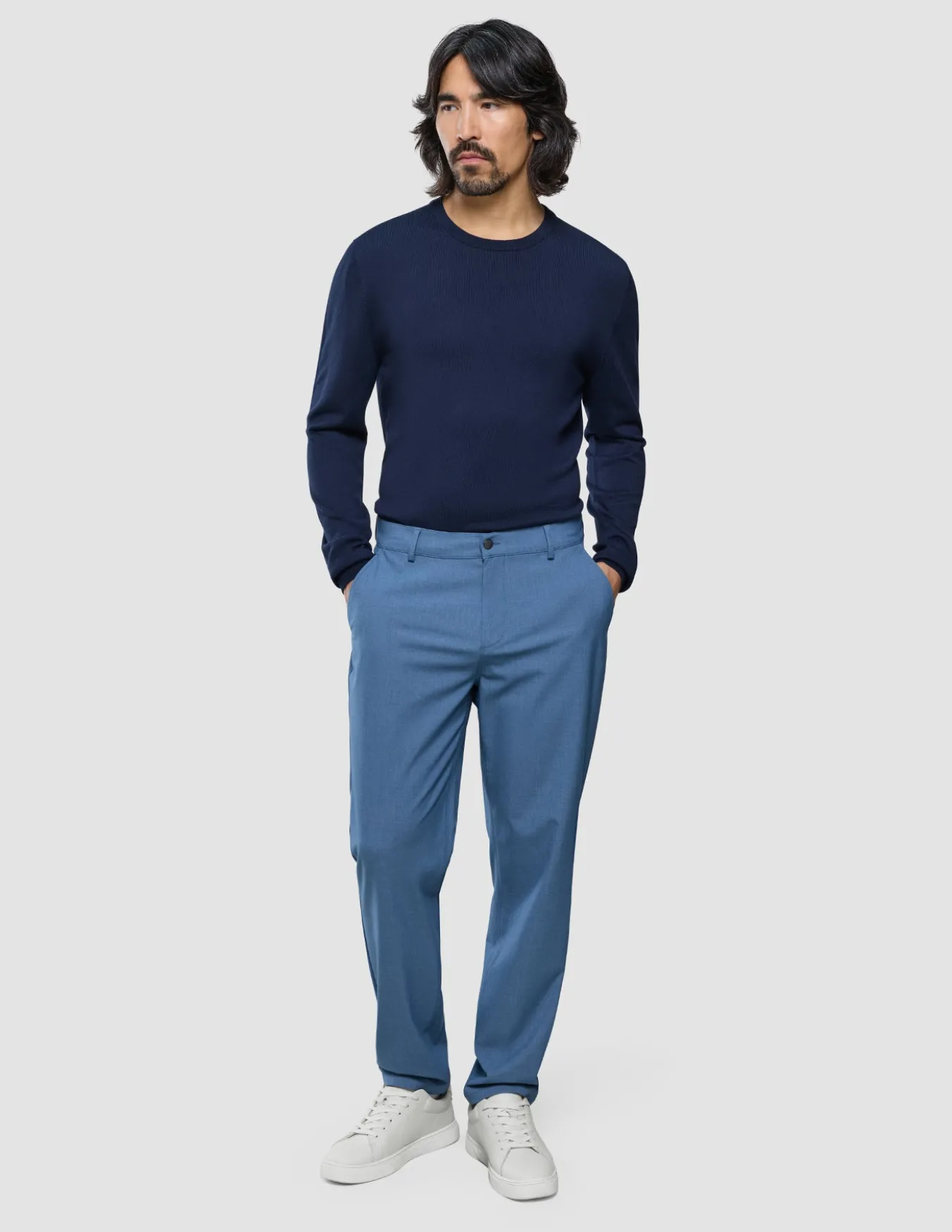 Ease Pants Regular Blue Mirage