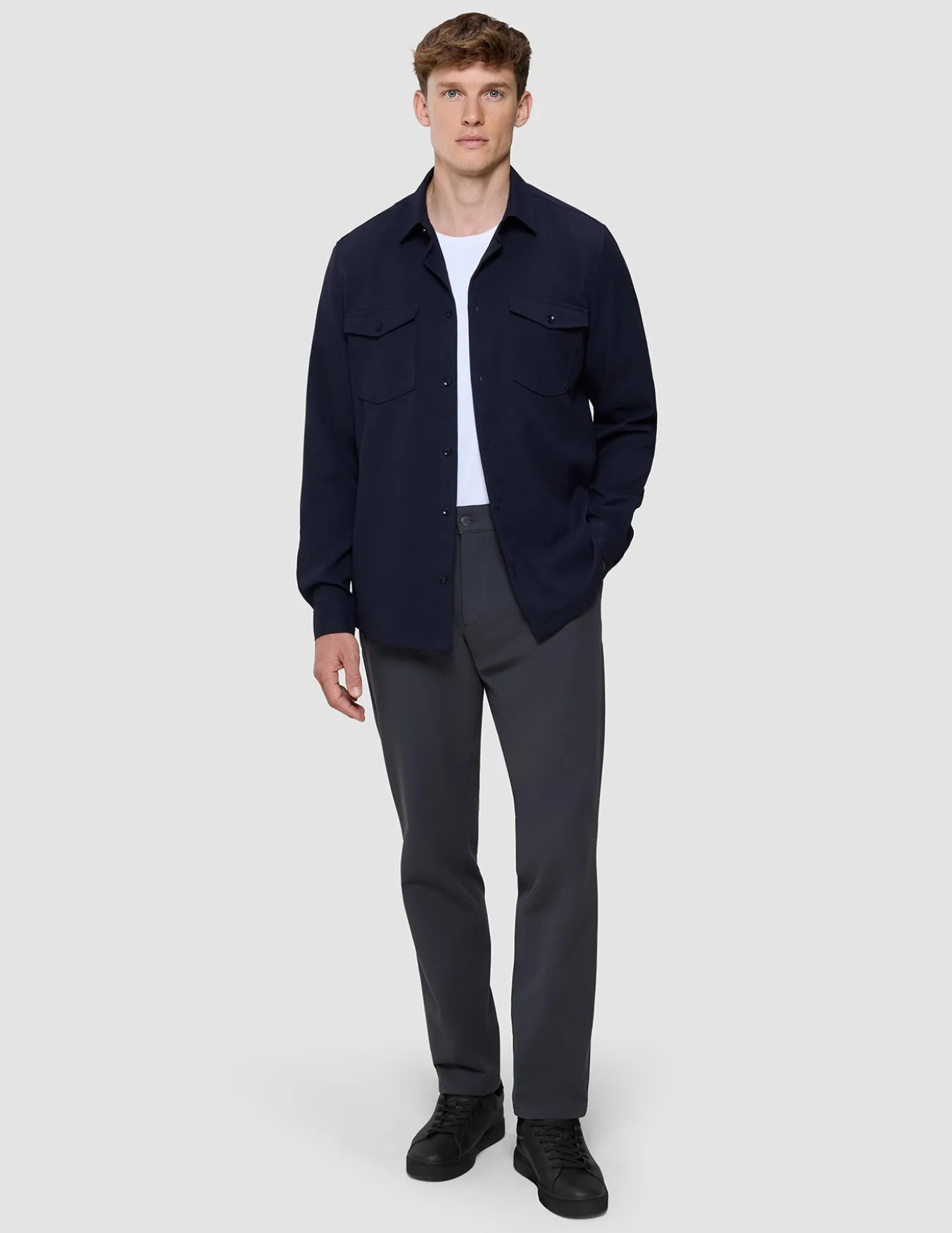Effortless Overshirt Dark Navy