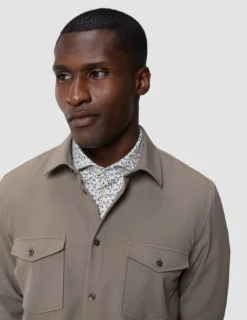 Effortless Overshirt Shadow Brown